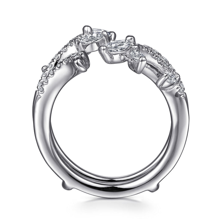 Gabriel & Co. AN12550M W44JJ 14K White  Gold Diamond Ring Enhancer