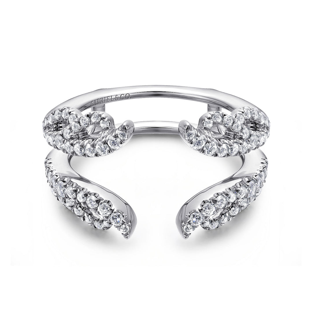 Gabriel & Co. AN12551M W44JJ 14K White Gold Diamond Ring Enhancer