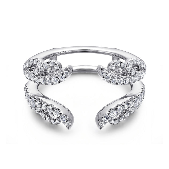 Gabriel & Co. AN12551M W44JJ 14K White Gold Diamond Ring Enhancer