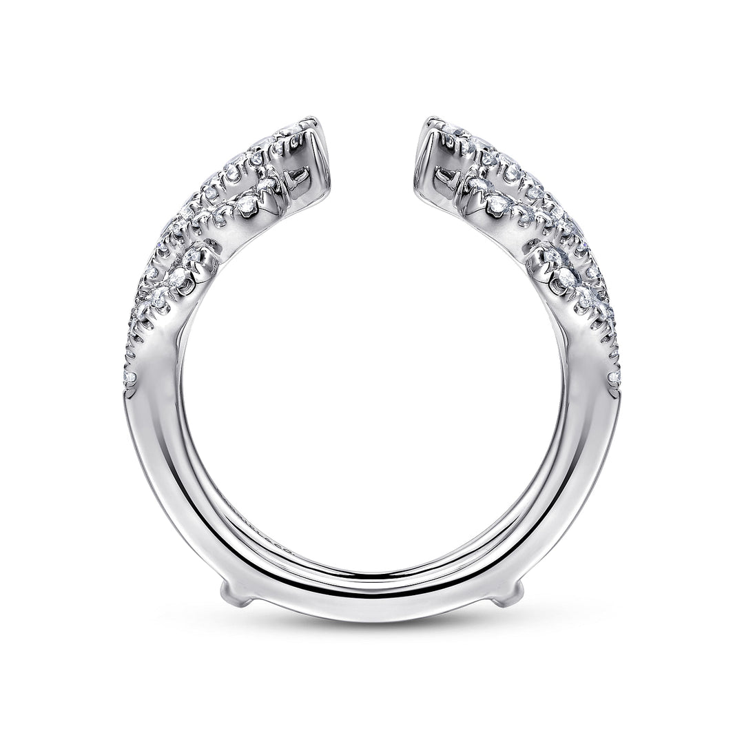 Gabriel & Co. AN12551M W44JJ 14K White Gold Diamond Ring Enhancer