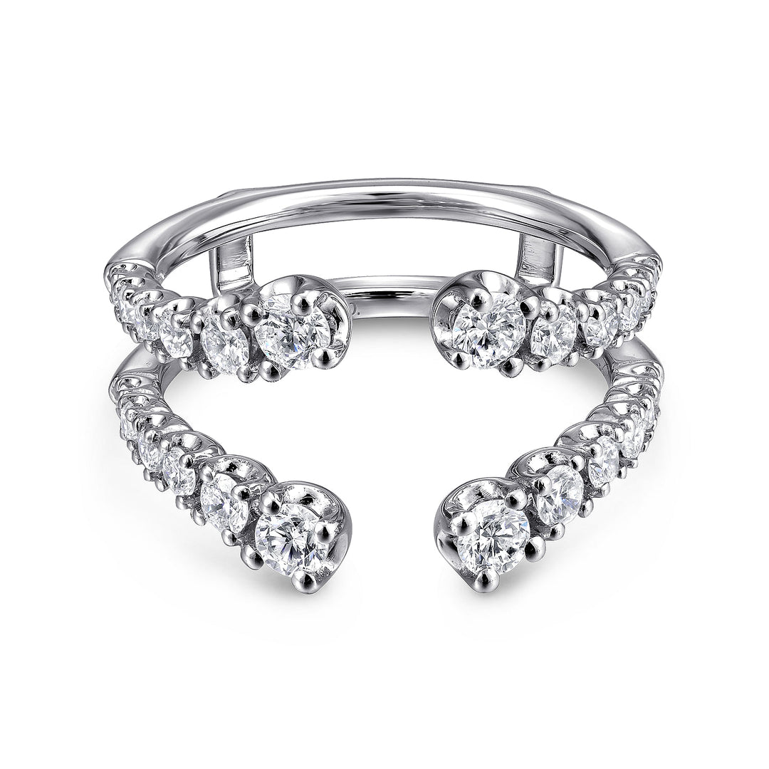 Gabriel & Co. AN12552M W44JJ 14K White Gold Diamond Ring Enhancer