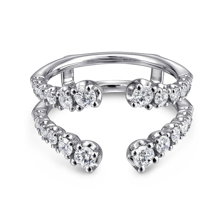 Gabriel & Co. AN12552M W44JJ 14K White Gold Diamond Ring Enhancer