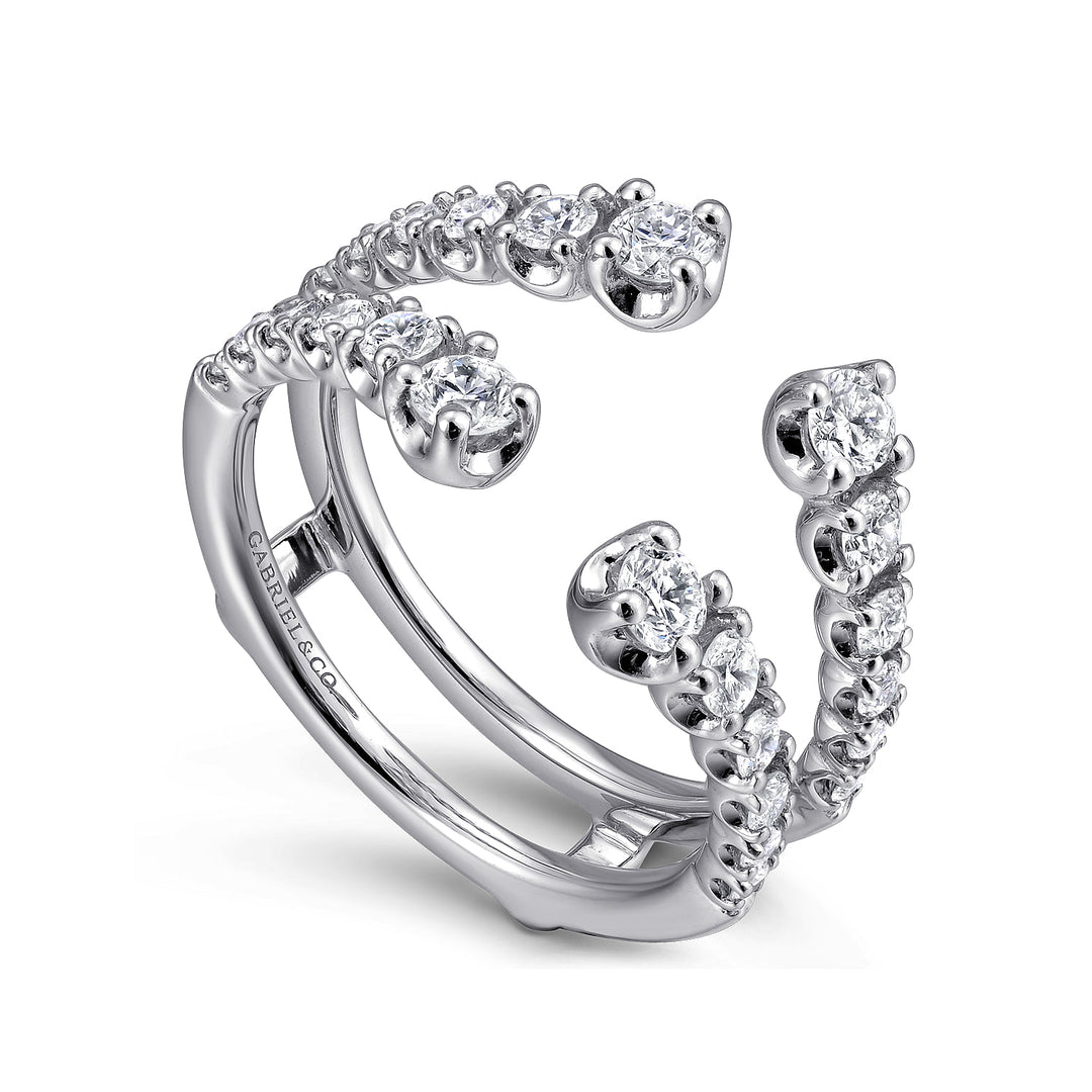 Gabriel & Co. AN12552M W44JJ 14K White Gold Diamond Ring Enhancer