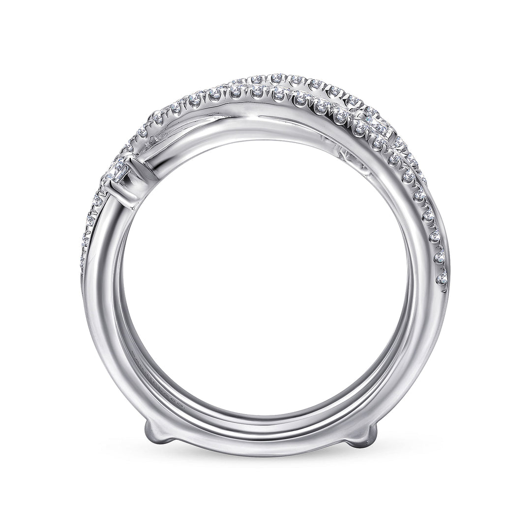 Gabriel & Co. AN12745M W44JJ 14K White Gold Diamond Ring Enhancer
