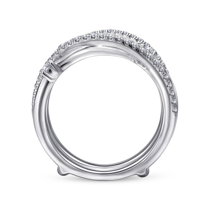 Gabriel & Co. AN12745M W44JJ 14K White Gold Diamond Ring Enhancer