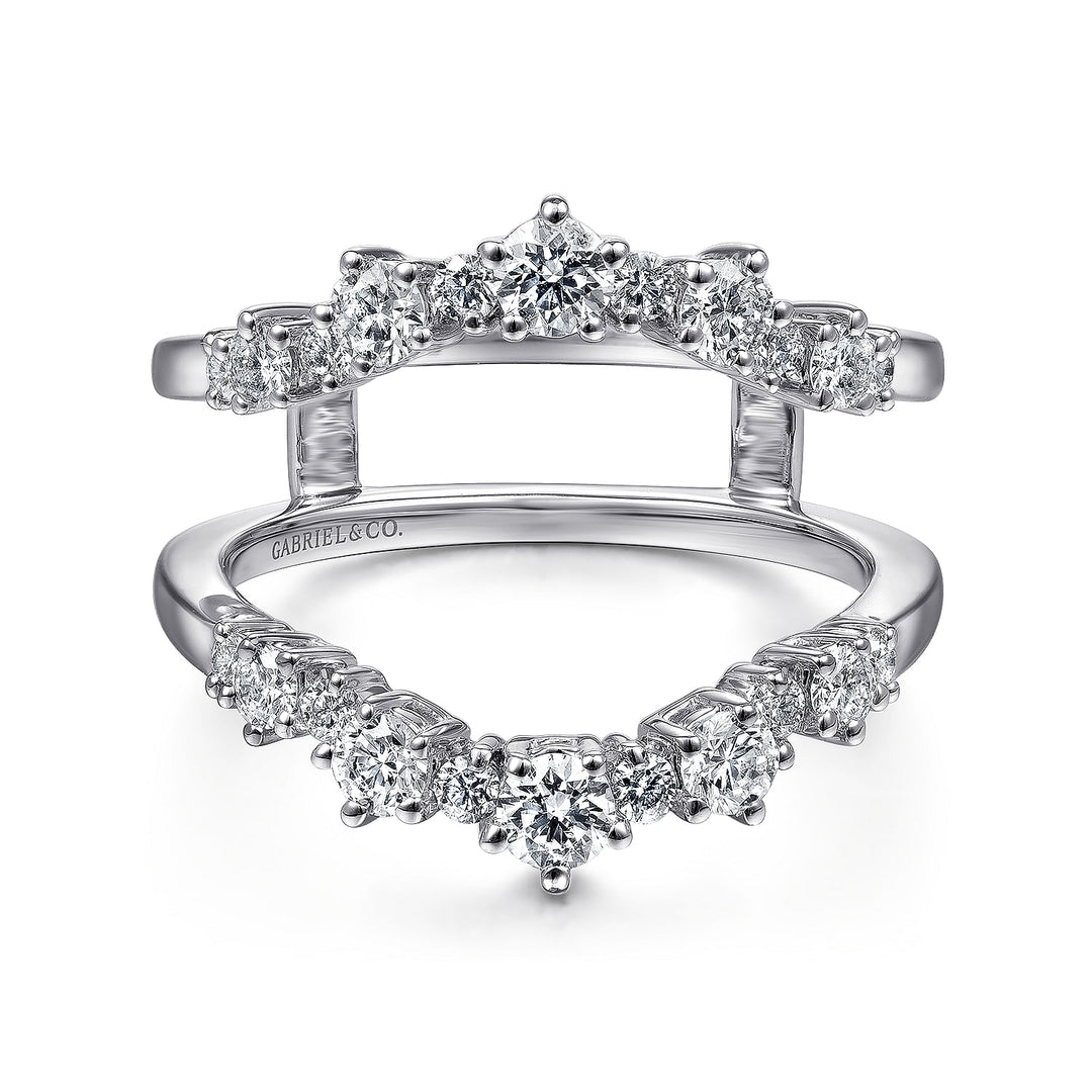 Gabriel & Co. AN14746L W44JJ 14K White Gold Diamond Ring Enhancer
