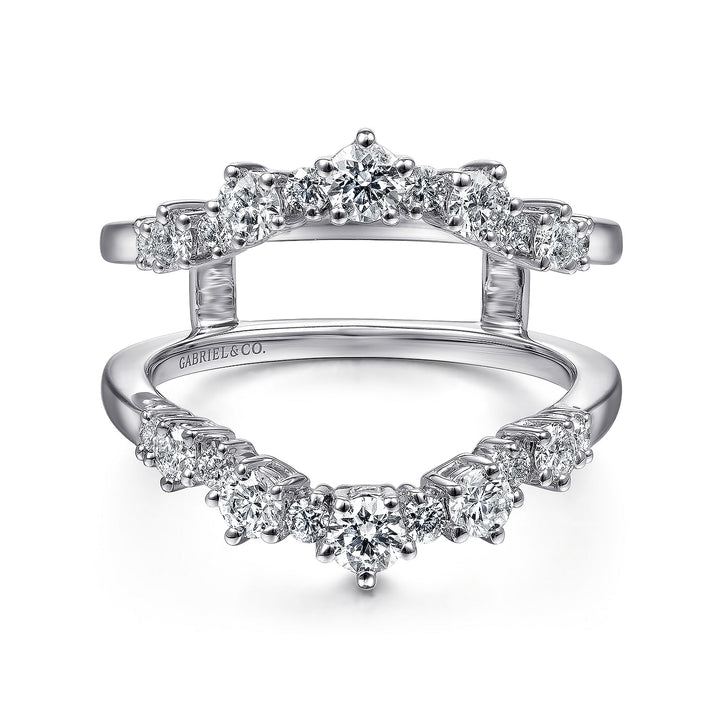 Gabriel & Co. AN14746L W44JJ 14K White Gold Diamond Ring Enhancer
