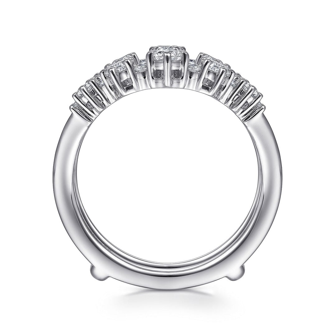 Gabriel & Co. AN14746L W44JJ 14K White Gold Diamond Ring Enhancer