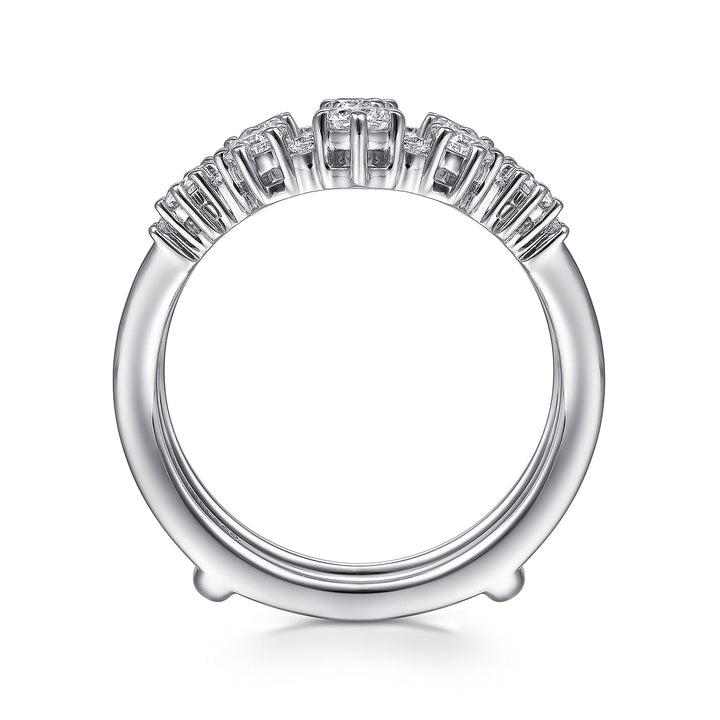 Gabriel & Co. AN14746L W44JJ 14K White Gold Diamond Ring Enhancer