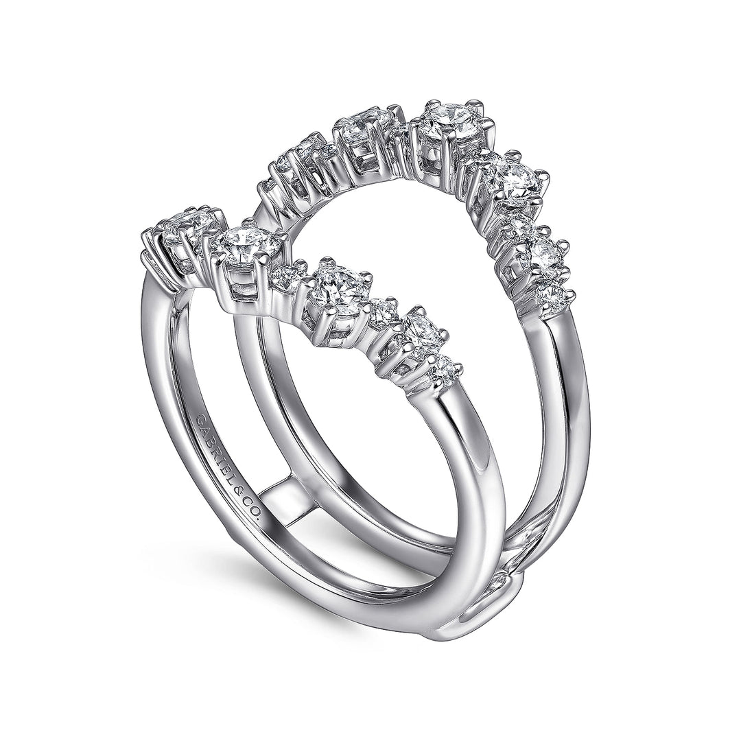 Gabriel & Co. AN14746L W44JJ 14K White Gold Diamond Ring Enhancer