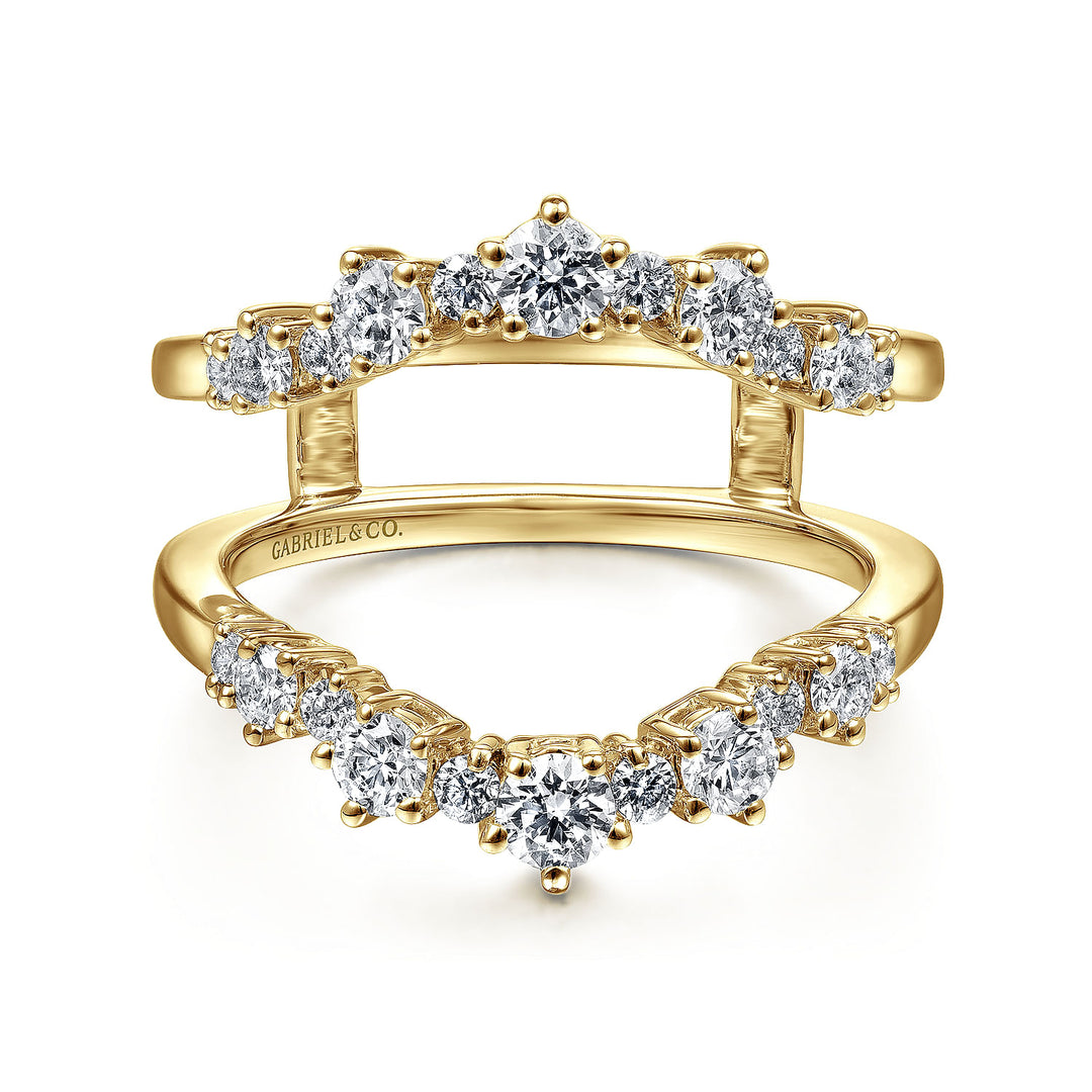 Gabriel & Co. AN14746L Y44JJ 14K Yellow Gold Diamond Ring Enhancer