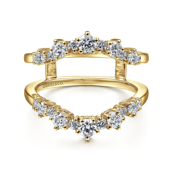 Gabriel & Co. AN14746L Y44JJ 14K Yellow Gold Diamond Ring Enhancer