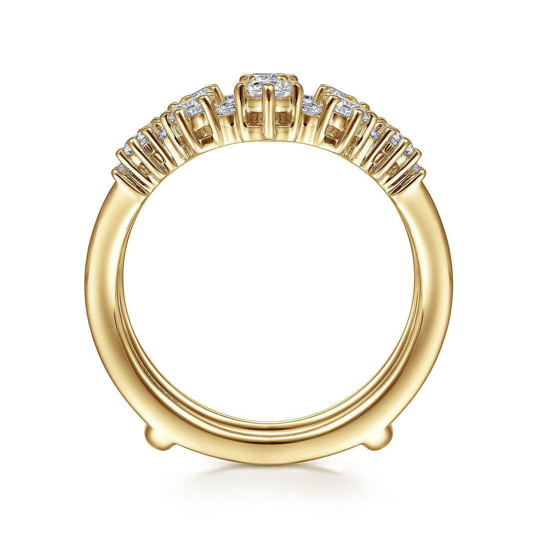 Gabriel & Co. AN14746L Y44JJ 14K Yellow Gold Diamond Ring Enhancer