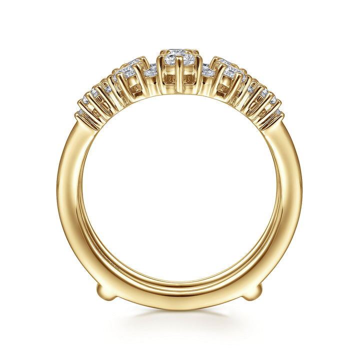 Gabriel & Co. AN14746L Y44JJ 14K Yellow Gold Diamond Ring Enhancer
