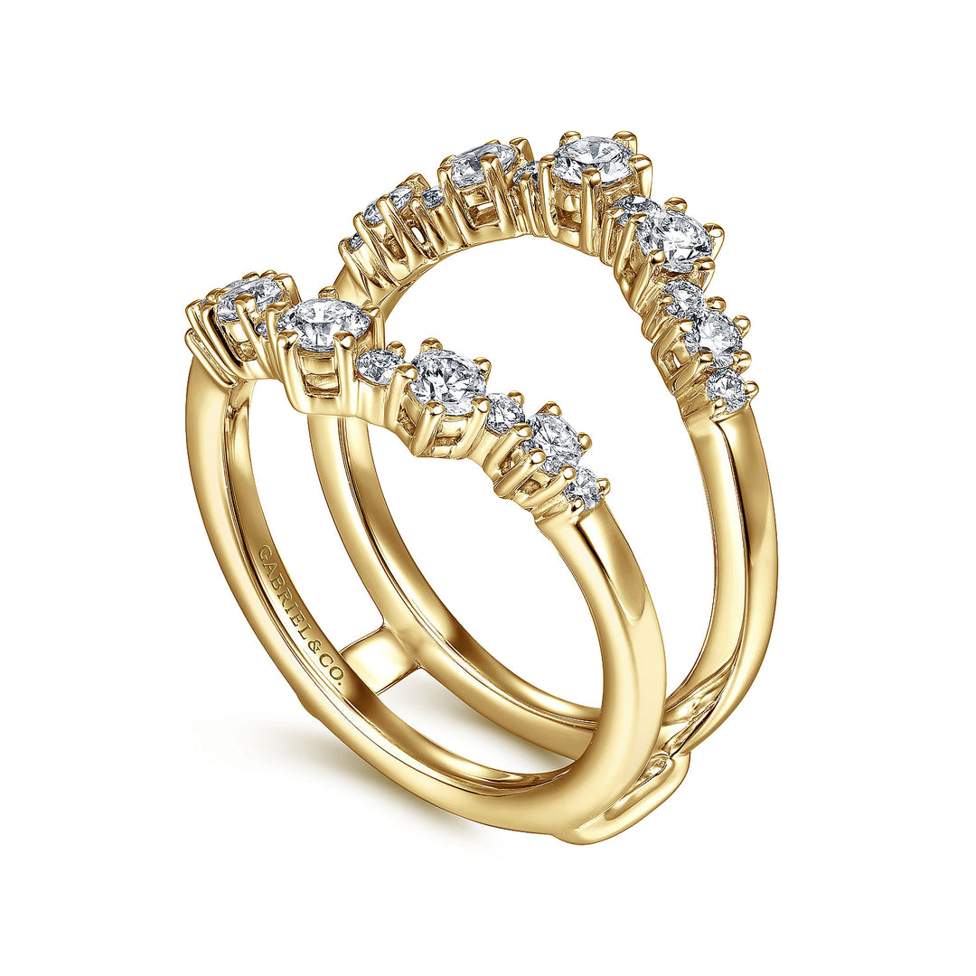 Gabriel & Co. AN14746L Y44JJ 14K Yellow Gold Diamond Ring Enhancer