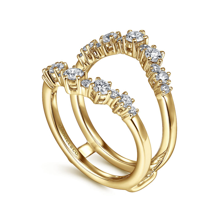 Gabriel & Co. AN14746L Y44JJ 14K Yellow Gold Diamond Ring Enhancer