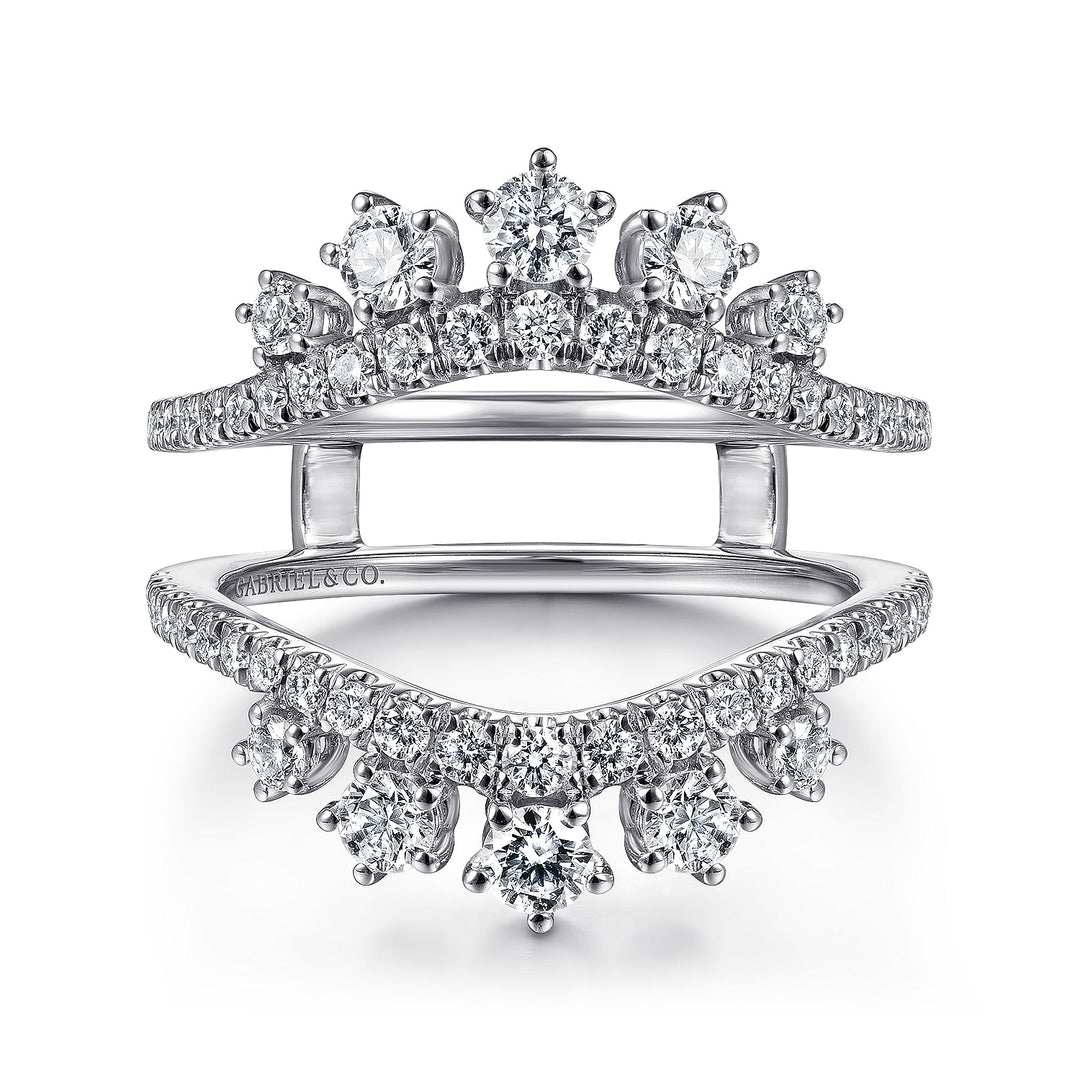 Gabriel & Co. AN14748M W44JJ 14K White Gold Diamond Ring Enhancer