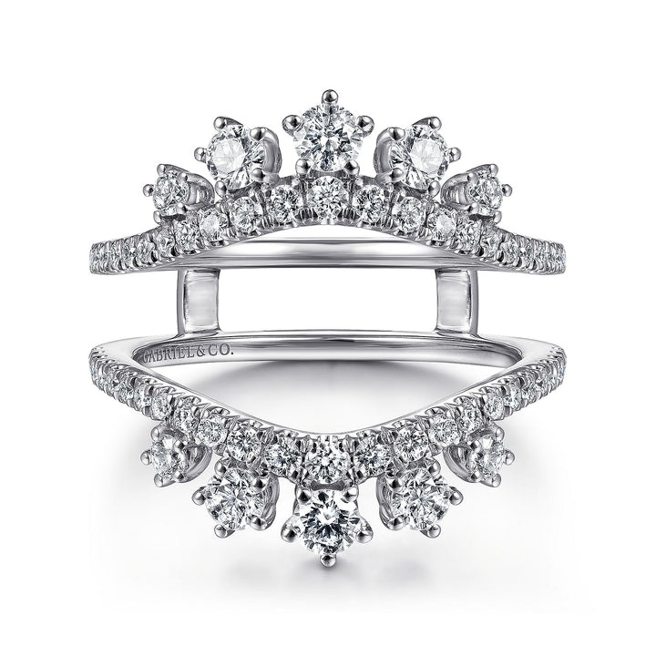 Gabriel & Co. AN14748M W44JJ 14K White Gold Diamond Ring Enhancer