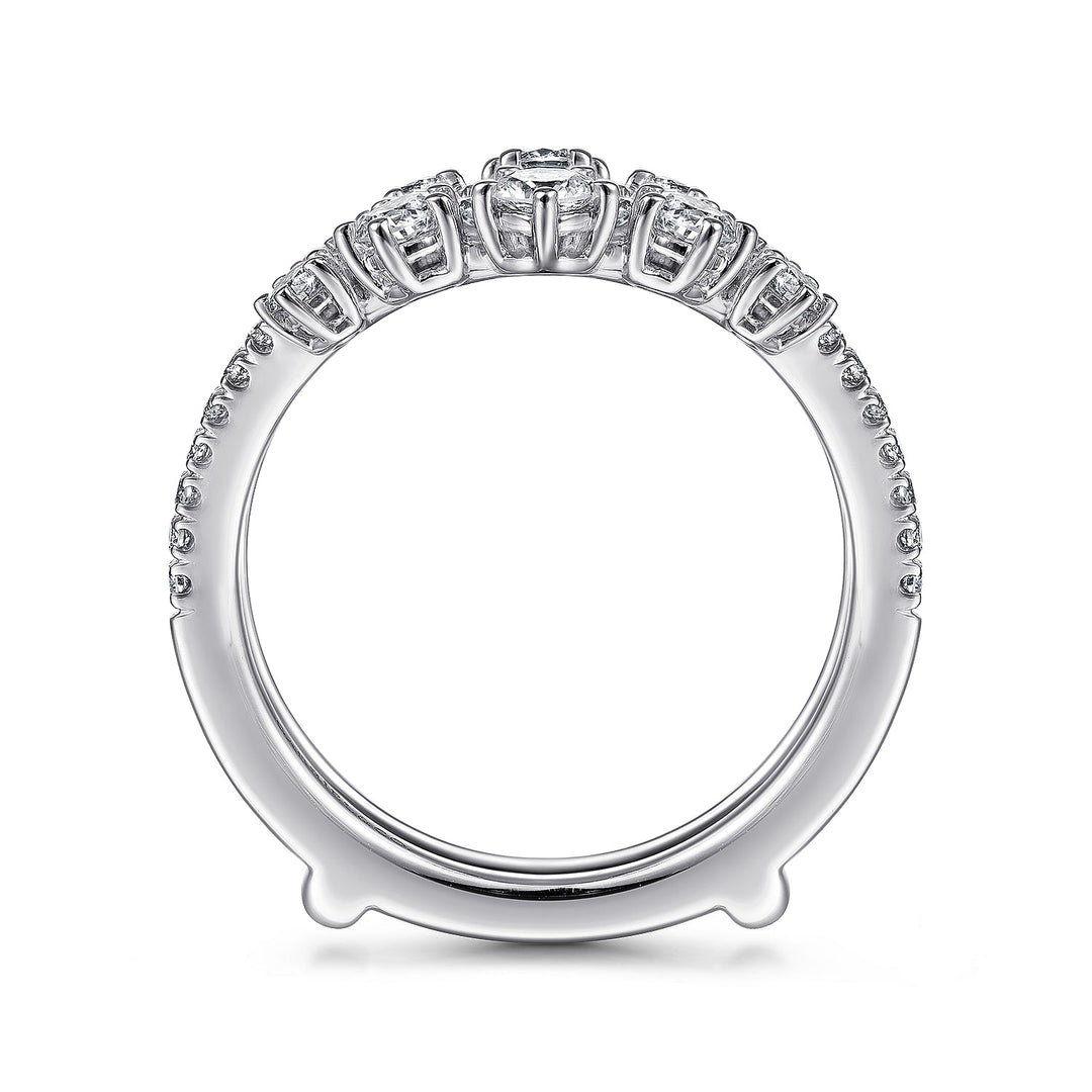Gabriel & Co. AN14748M W44JJ 14K White Gold Diamond Ring Enhancer