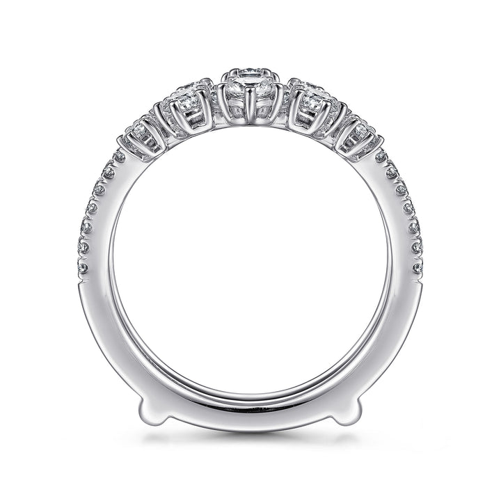 Gabriel & Co. AN14748M W44JJ 14K White Gold Diamond Ring Enhancer