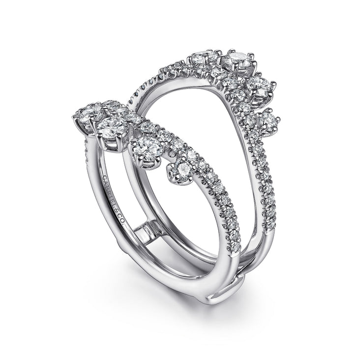 Gabriel & Co. AN14748M W44JJ 14K White Gold Diamond Ring Enhancer