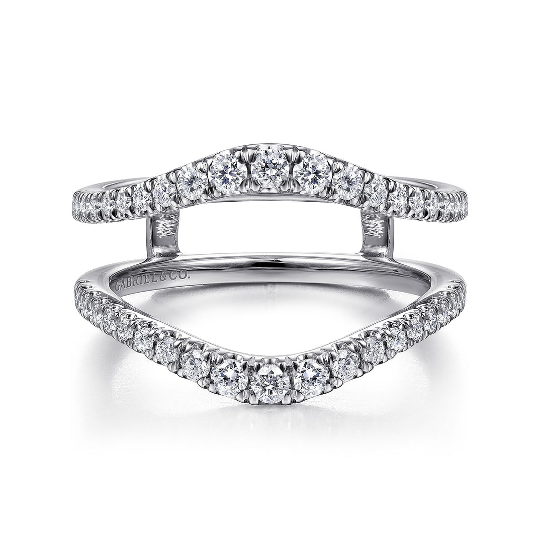 Gabriel & Co. AN14749M W44JJ 14K White Gold Diamond Ring Enhancer