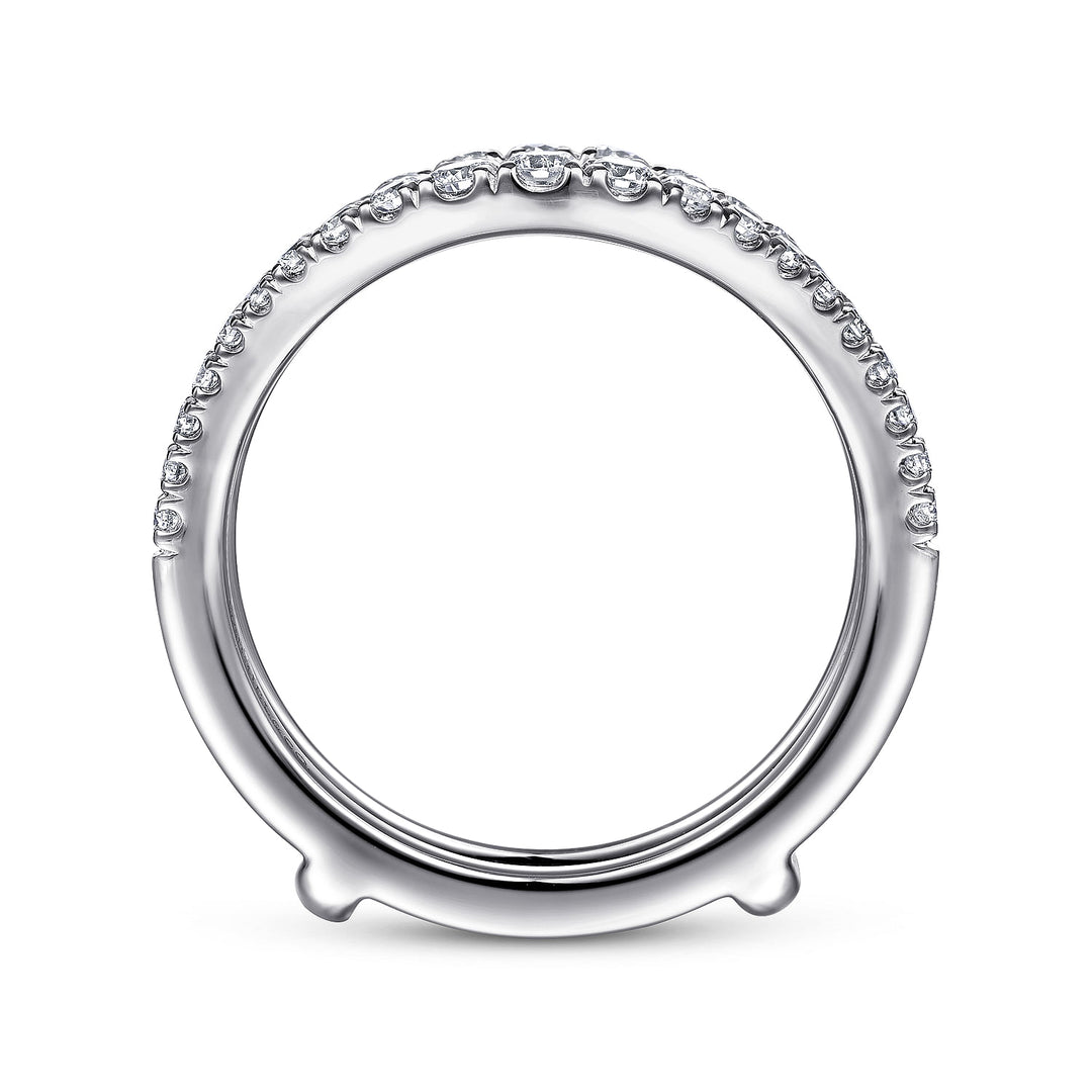 Gabriel & Co. AN14749M W44JJ 14K White Gold Diamond Ring Enhancer