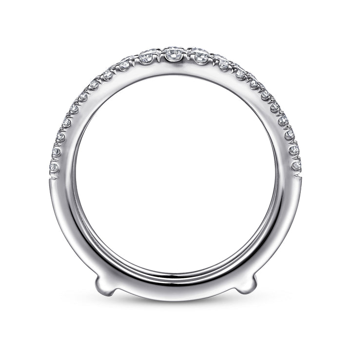 Gabriel & Co. AN14749M W44JJ 14K White Gold Diamond Ring Enhancer