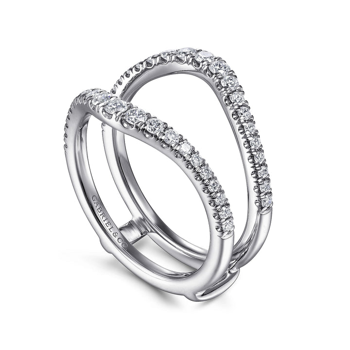 Gabriel & Co. AN14749M W44JJ 14K White Gold Diamond Ring Enhancer