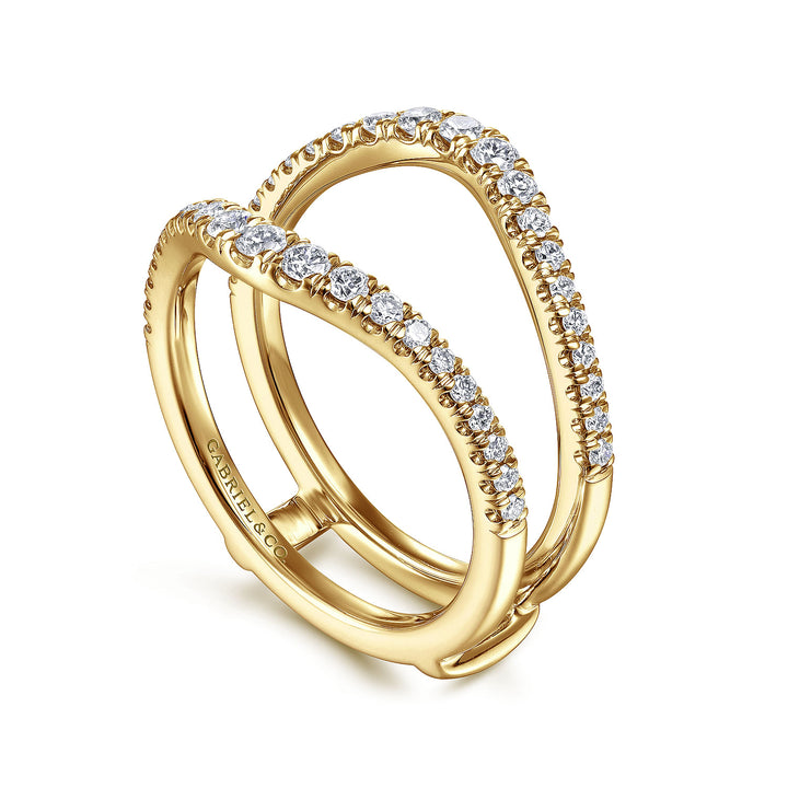 Gabriel & Co. AN14749M Y44JJ 14K Yellow Gold Diamond Ring Enhancer