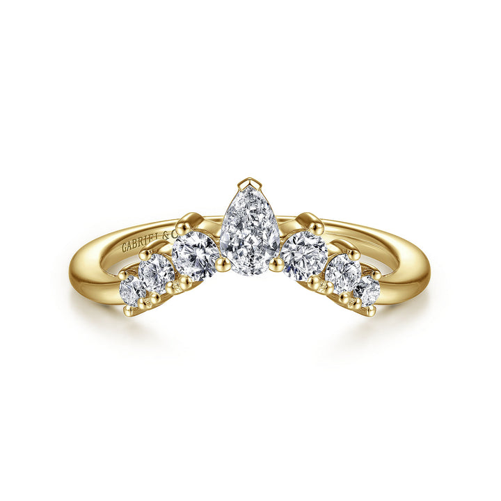 Gabriel & Co. AN15303Y44JJ 14K Yellow Gold Diamond Anniversary Band