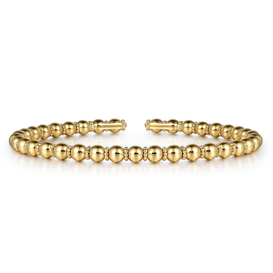 Gabriel & Co. BG4600 62Y4JJJ 14K Yellow Gold Bujukan Bangle