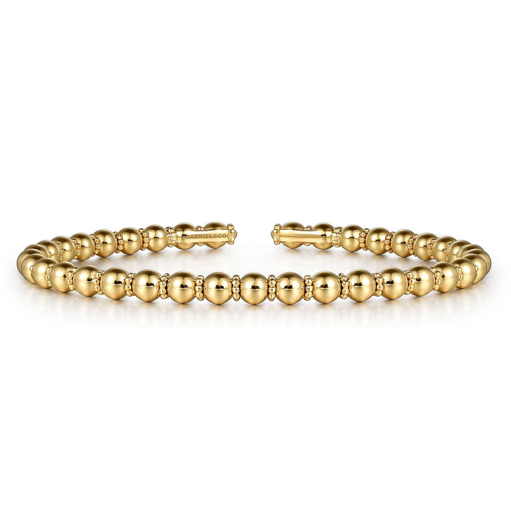 Gabriel & Co. BG4600 62Y4JJJ 14K Yellow Gold Bujukan Bangle