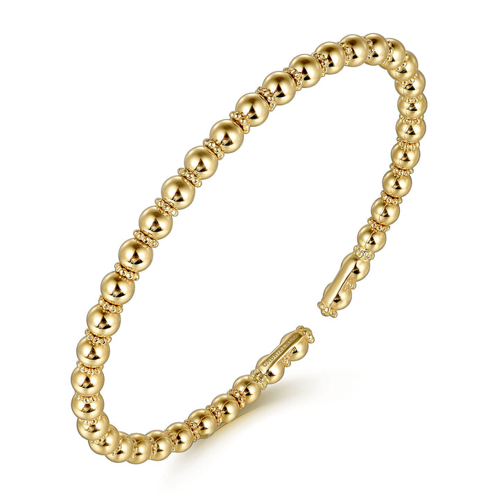 Gabriel & Co. BG4600 62Y4JJJ 14K Yellow Gold Bujukan Bangle