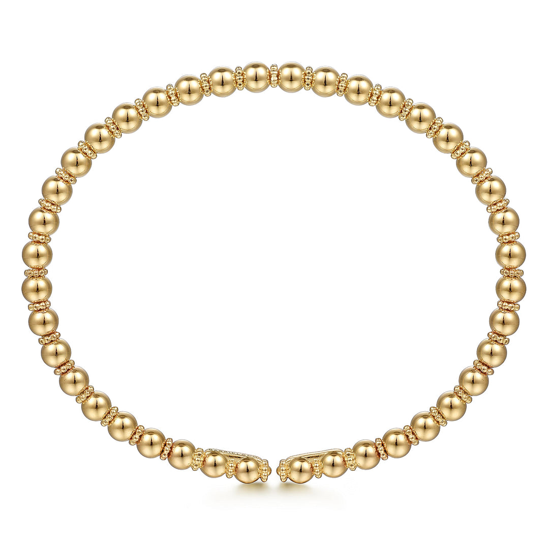 Gabriel & Co. BG4600 62Y4JJJ 14K Yellow Gold Bujukan Bangle