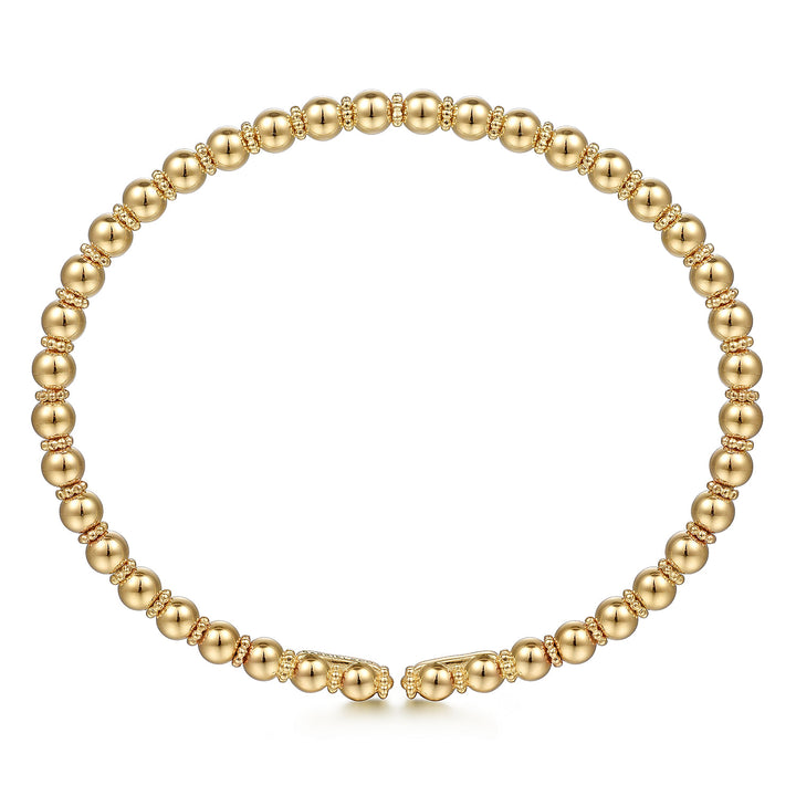 Gabriel & Co. BG4600 62Y4JJJ 14K Yellow Gold Bujukan Bangle