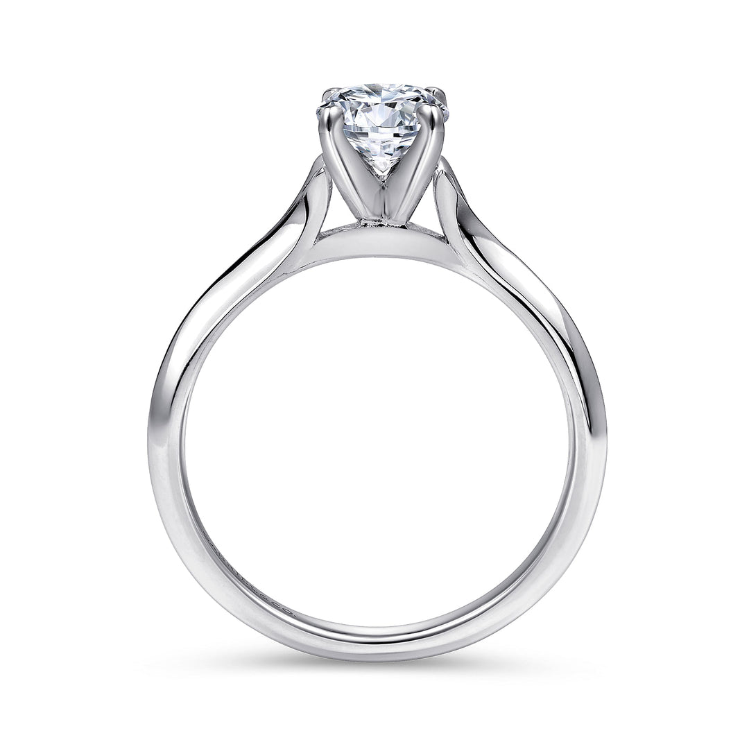 Gabriel & Co. ER11832R3W4JJJ 14K White Gold Round Diamond Engagement Ring