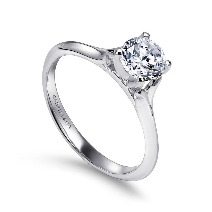 Gabriel & Co. ER11832R3W4JJJ 14K White Gold Round Diamond Engagement Ring
