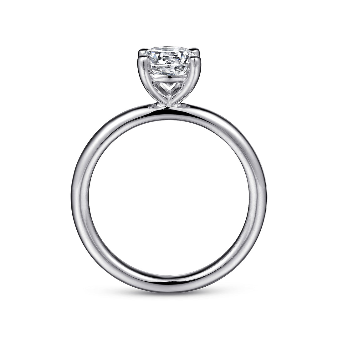 Gabriel & Co. ER15619R4W4JJJ 14K White Gold Round Solitaire Engagement Ring