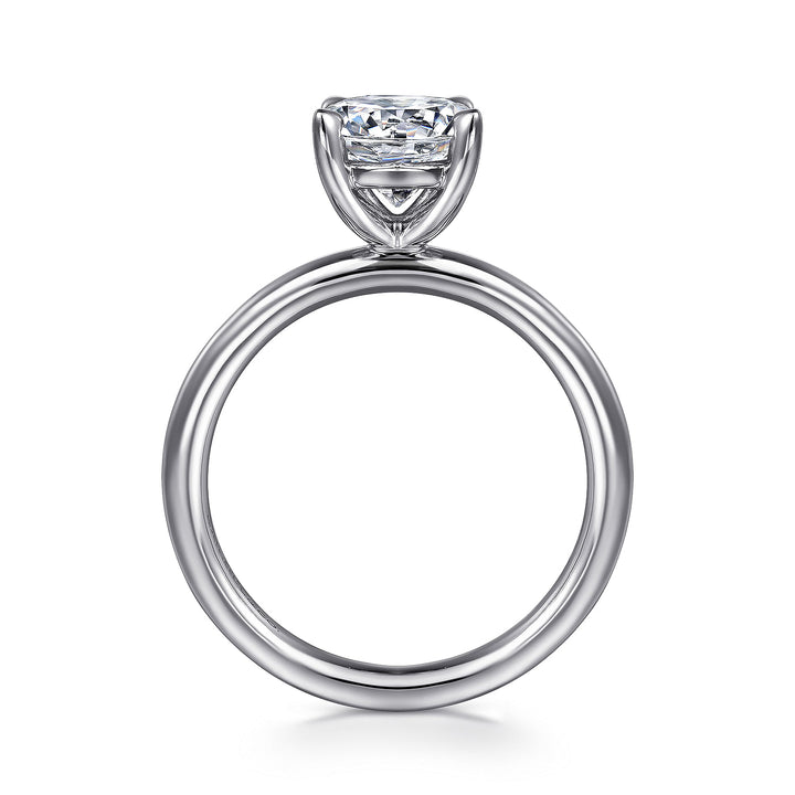Gabriel & Co. ER15619R6W4JJJ 14K White Gold Round Solitaire Engagement Ring