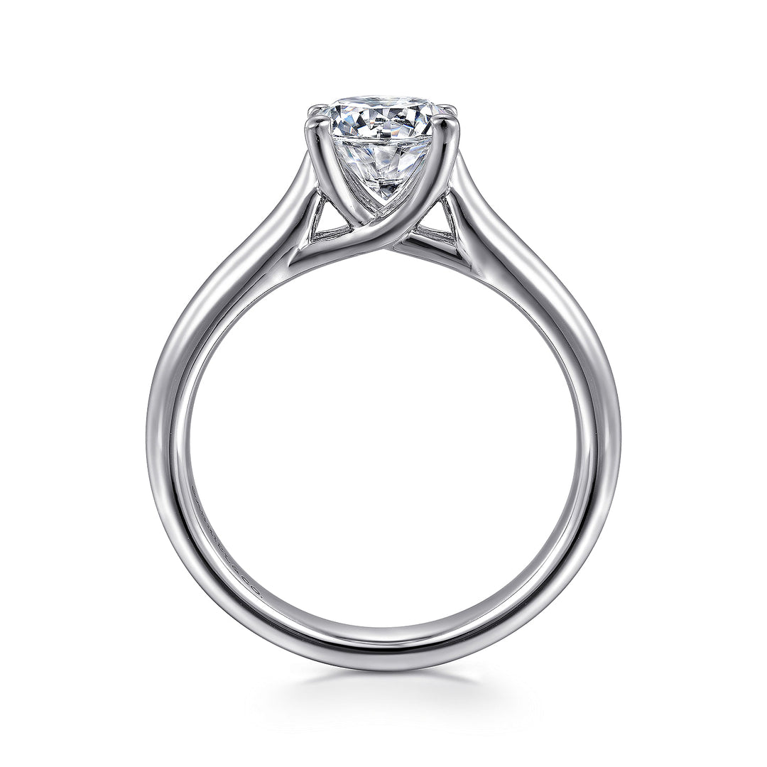 Gabriel & Co. ER6602W4JJJ 14K White Gold Round Diamond Engagement Ring