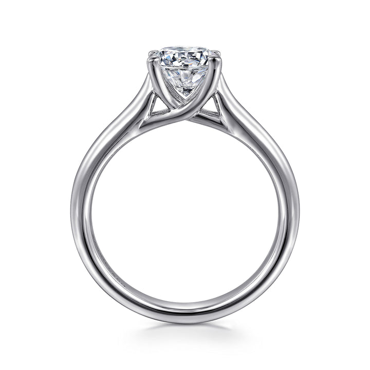 Gabriel & Co. ER6602W4JJJ 14K White Gold Round Diamond Engagement Ring