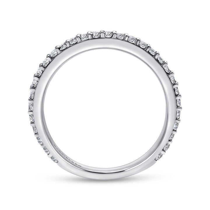 Gabriel & Co. LR4576W45JJ 14K White Gold Stackable Diamond Band