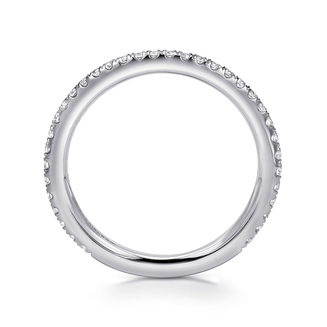 Gabriel & Co. LR4885W45JJ 14K White Gold Stackable Diamond Ring