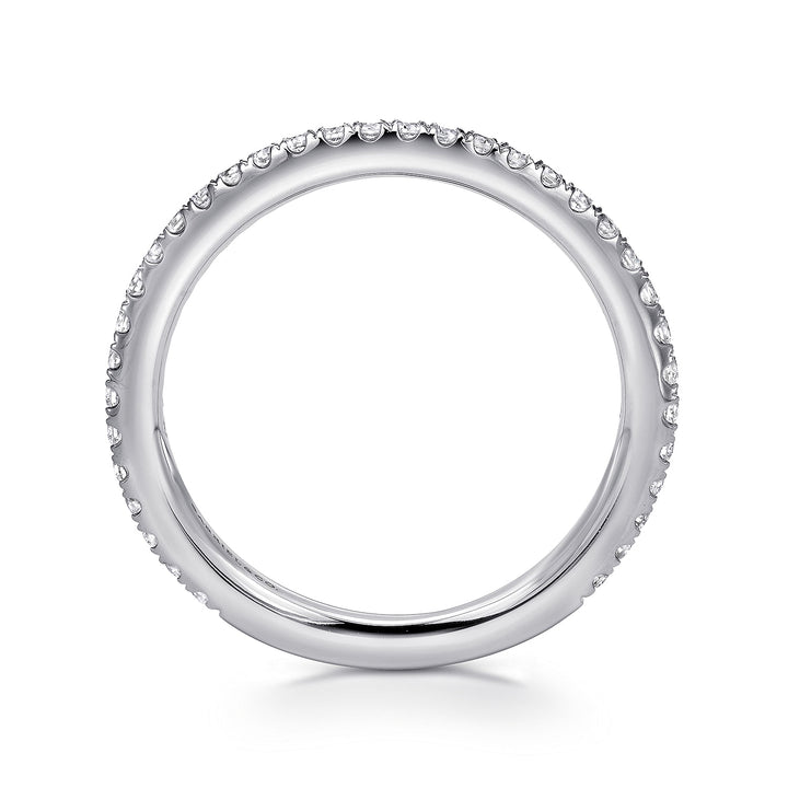 Gabriel & Co. LR4885W45JJ 14K White Gold Stackable Diamond Ring
