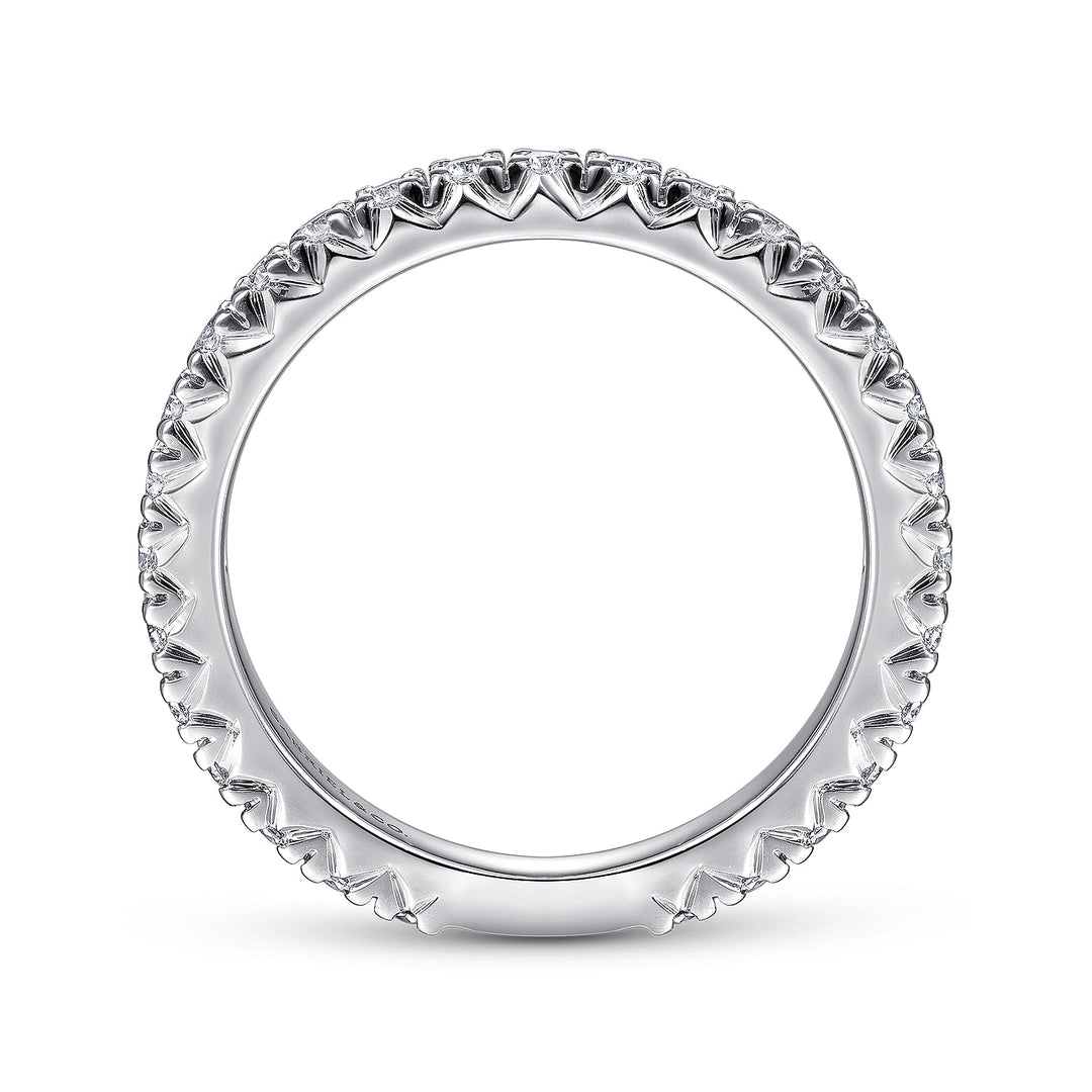 Gabriel & Co. LR51766W45JJ 14K White Gold Diamond Stackable Ring