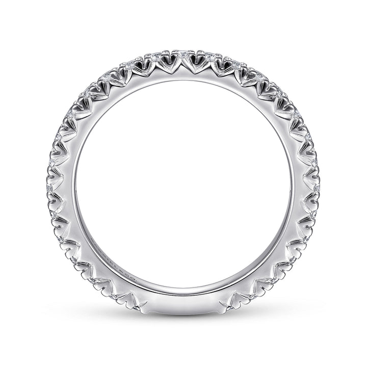 Gabriel & Co. LR51766W45JJ 14K White Gold Diamond Stackable Ring