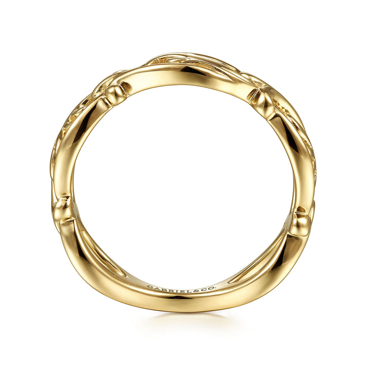 Gabriel & Co. LR51916Y4JJJ 14K Yellow Gold Filigree Floral Ring