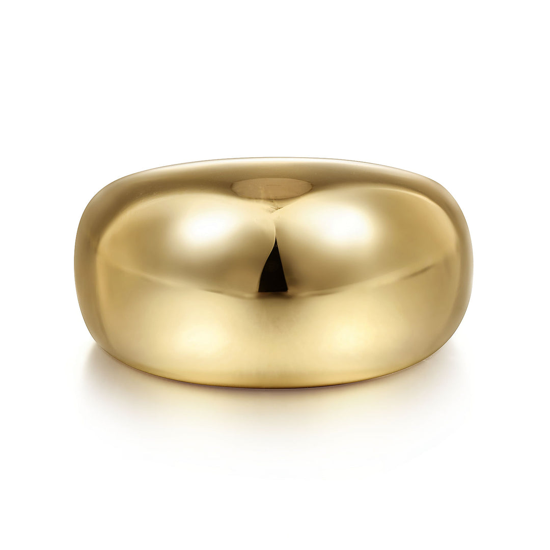 Gabriel & Co. LR51947Y4JJJ 14K Yellow Gold High Polished Dome Ring