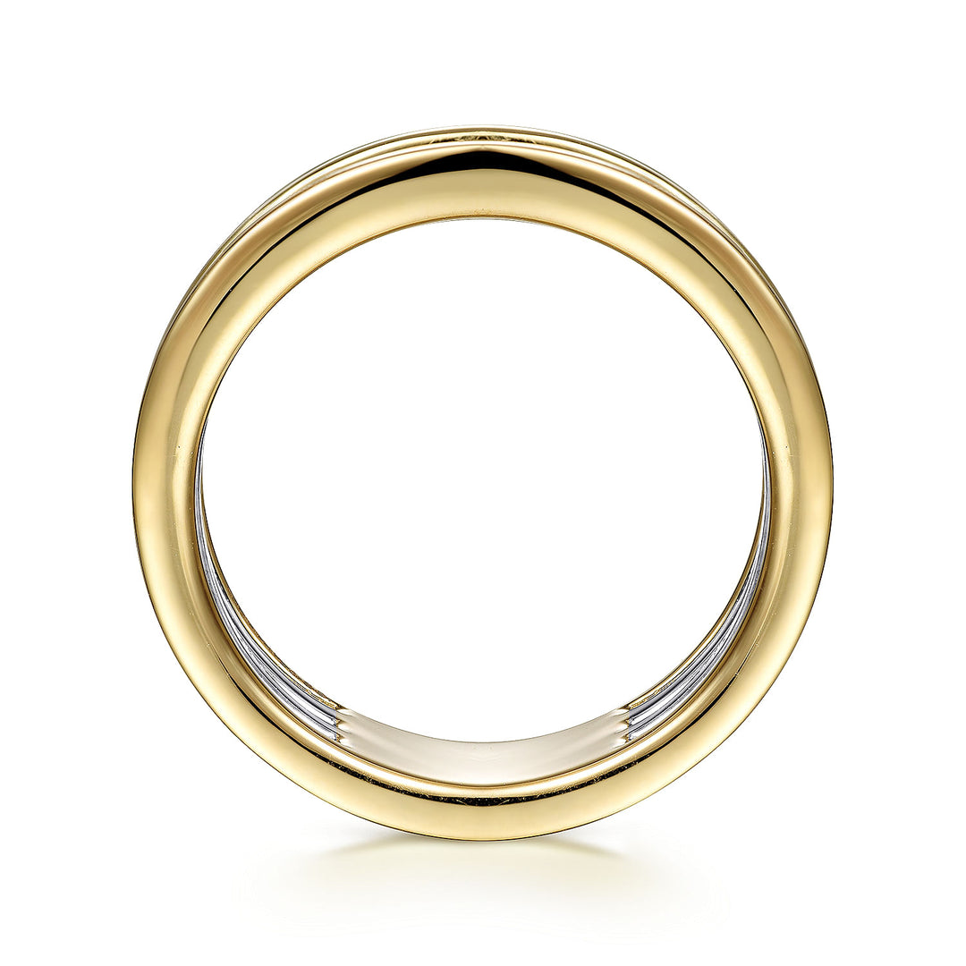 Gabriel & Co. LR52033M45JJ 14K White Yellow Gold Diamond Ring